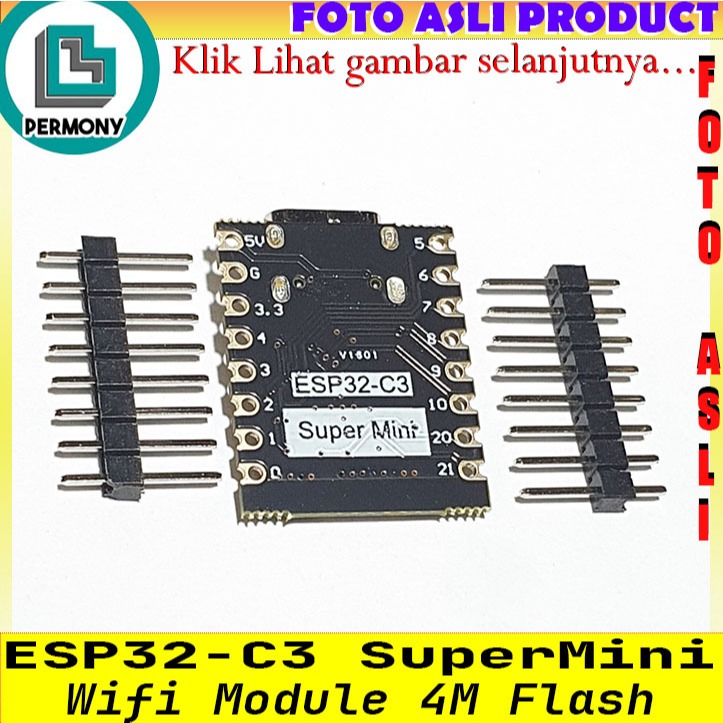 Jual ESP32-C3 Super Mini Wifi Bluetooth BLE 5.0 ESP32 Supermini Board ...