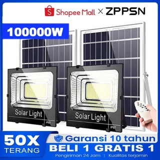 100000W Beli 1 Gratis 1 Lampu Tenaga Surya Beli 1 gratis lampu panel surya super100Xbright lampu sorot outdoor lP67waterproof Outdoor LAMPU /LampuTenaga Surya