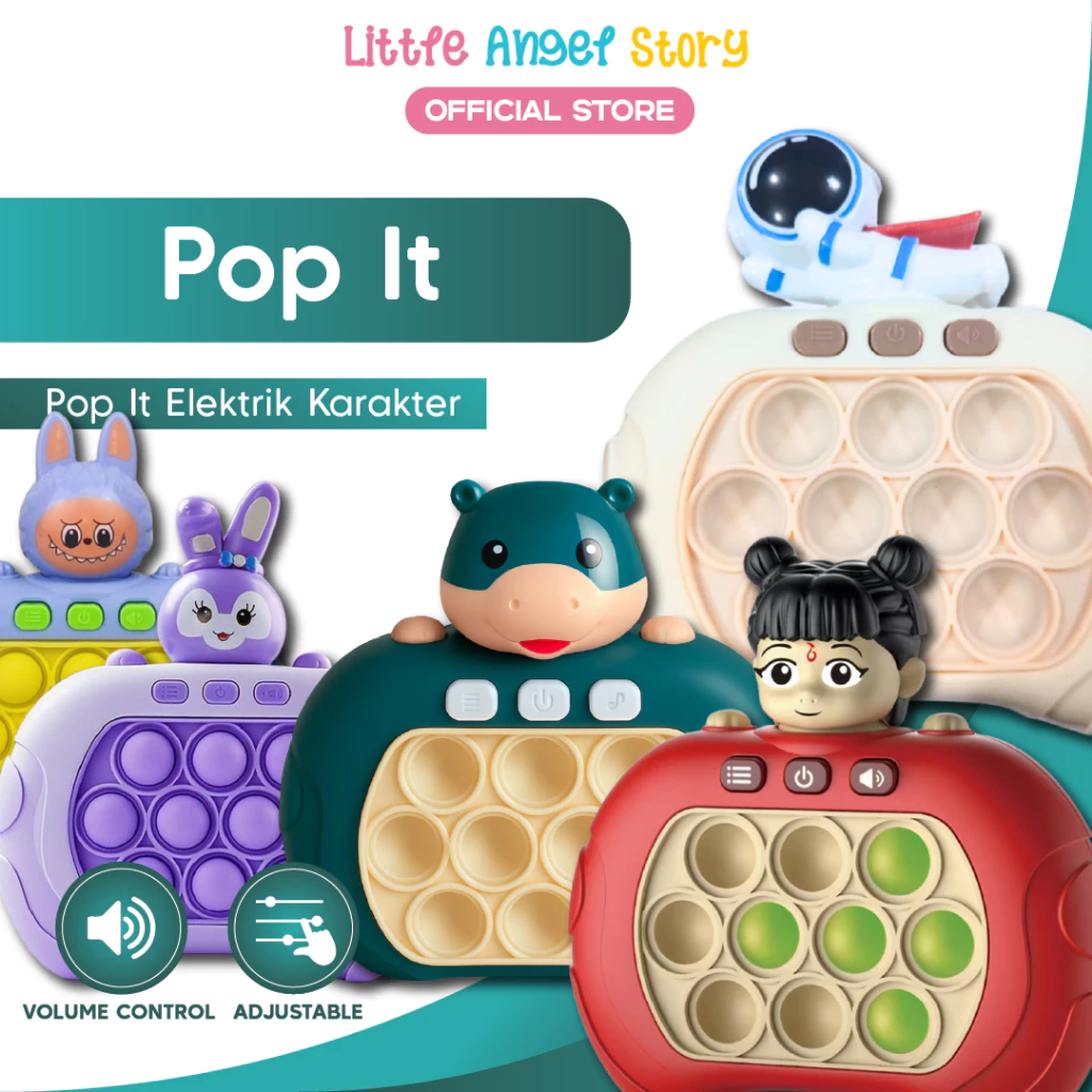 Little Angel Pop It Elektronik Musik LED Fidget