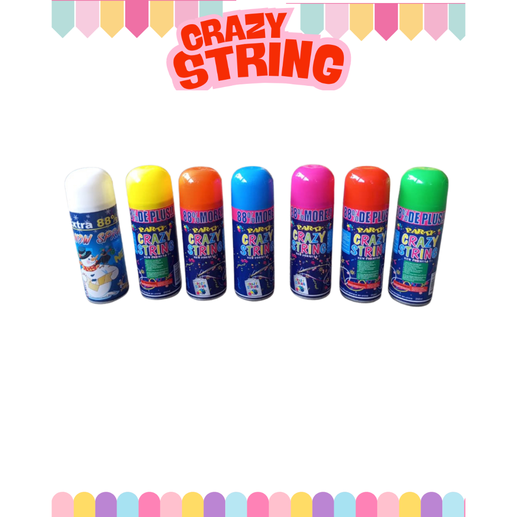 Jual Crazy String/Snow Spray Party Ulang Tahun Party Spray | Shopee ...
