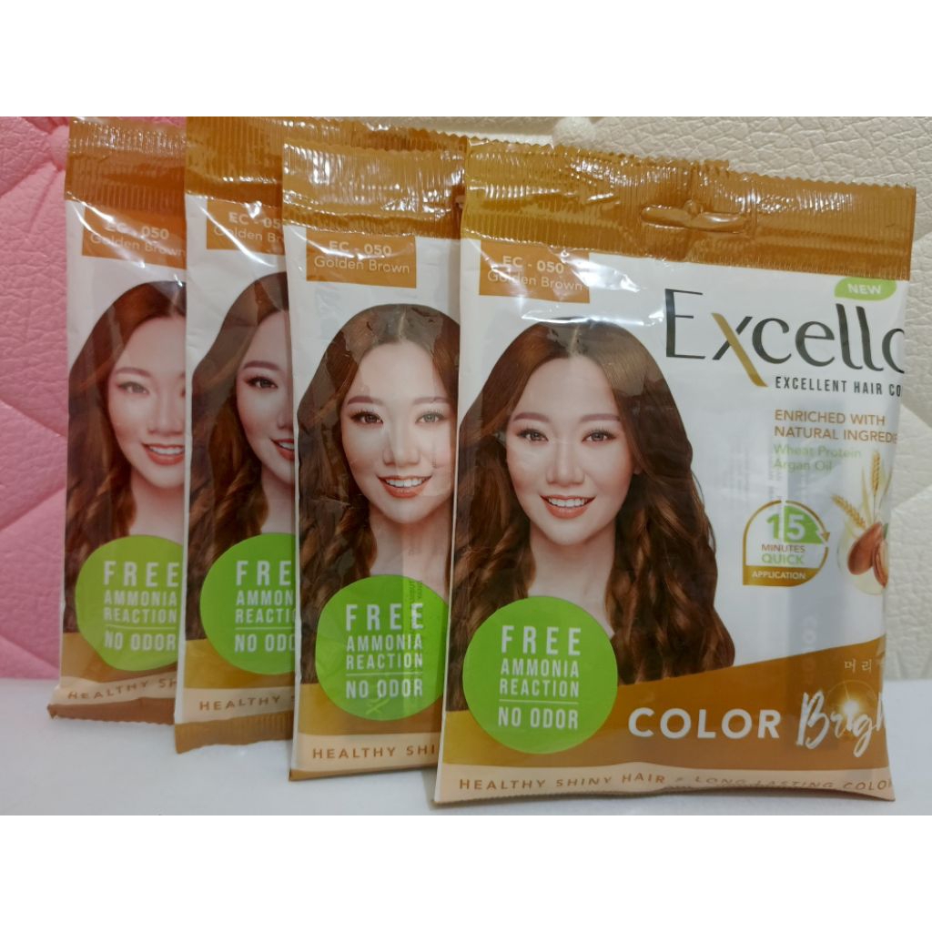Jual EXCELLO PEWARNA RAMBUT /CAT RAMBUT GOLDEN BROWN EC-050 | Shopee ...