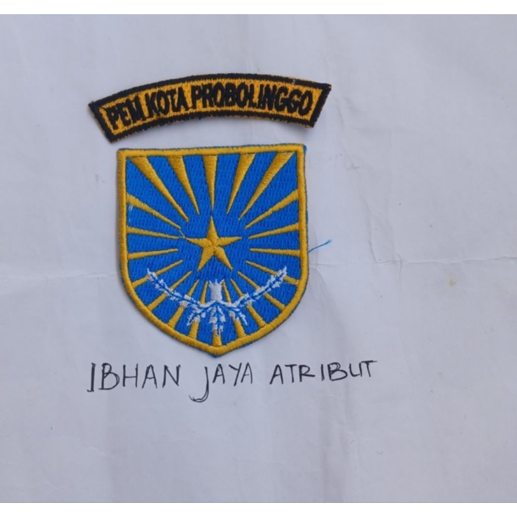 Jual badge / logo / emblem / patch ASN kota probolinggo bordir | Shopee ...