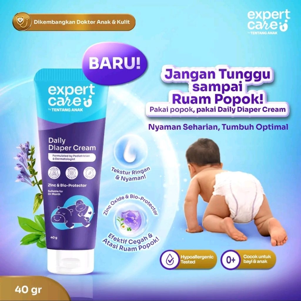 Jual Expert Care Daily Diaper Cream 40g - Diaper Rash Cream dengan Zinc ...