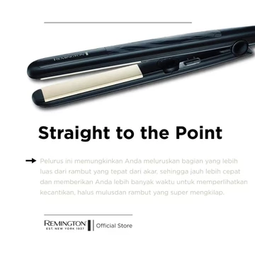 Remington Catokan Pelurus Rambut Ceramic Straight 230 S3500 Hitam