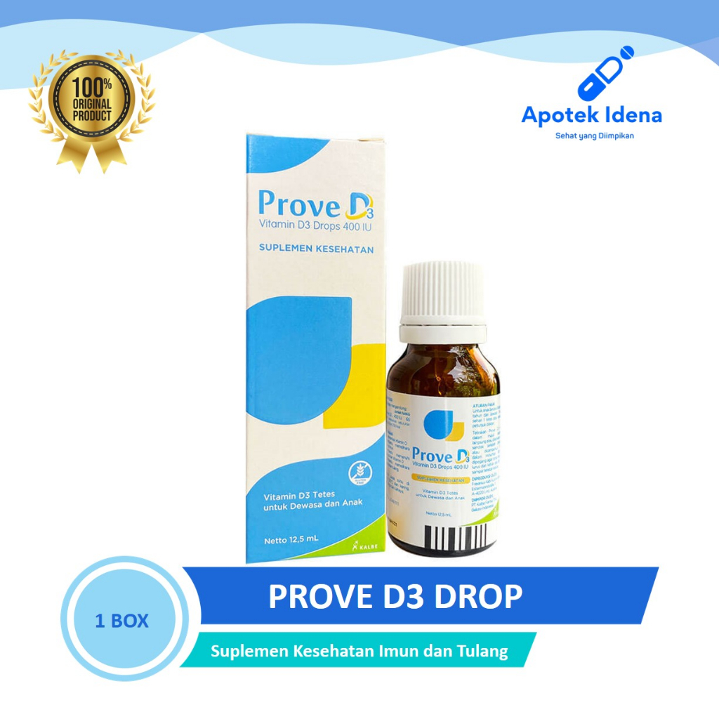 Jual PROVE D3 DROPS Vitamin D3 Tetes 12.5 ml Vitamin Anak Suplemen ...