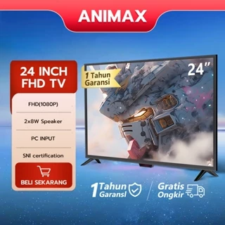 Animax tv digital 24 inch FHD tv led 21/22/24/25 inch Televisi[Garansi 1 Tahun]