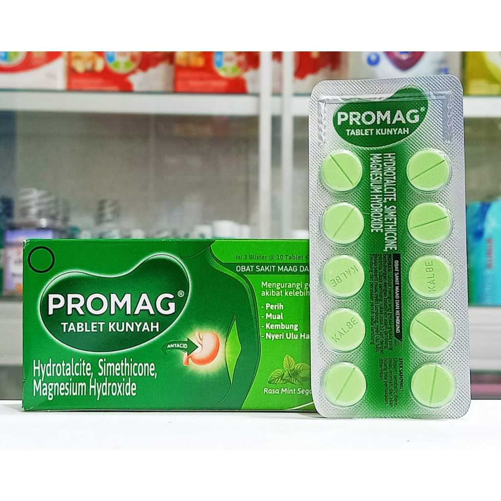 Jual PROMAG TABLET 𝟏 𝐒𝐓𝐑𝐈𝐏 𝐈𝐒𝐈 𝟏𝟎 𝐓𝐀𝐁𝐋𝐄𝐓 - MEREDAKAN ASAM LAMBUNG, MAAG ...