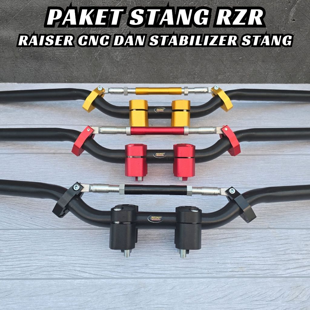 Jual Paket Stang RZR Raiser CNC Stabilizer Universal Semua Motor Vixion ...