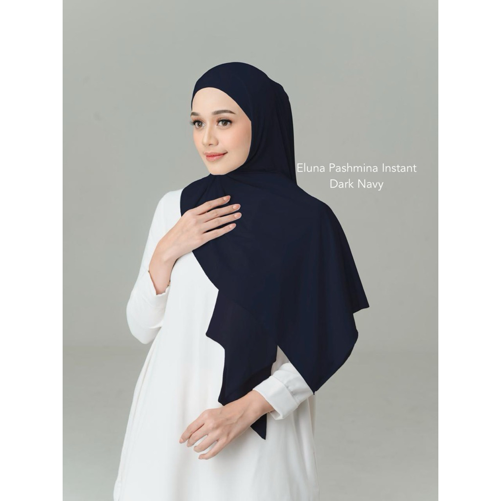 ELUNA PASHMINA INSTANT Hijab Instant Dengan Material Airy Silk