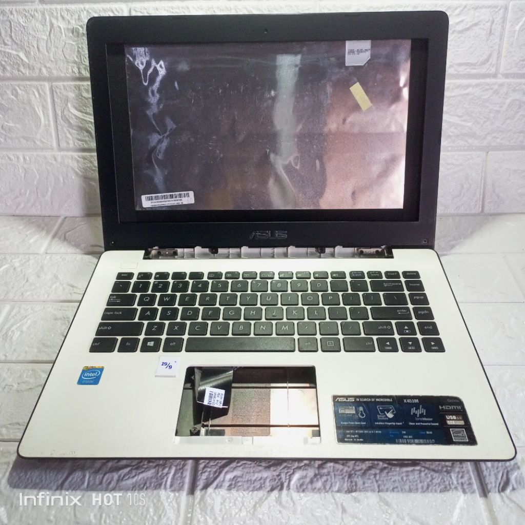 Jual Casing body kesing case asus x453m series x453 x453ma putih ori ...