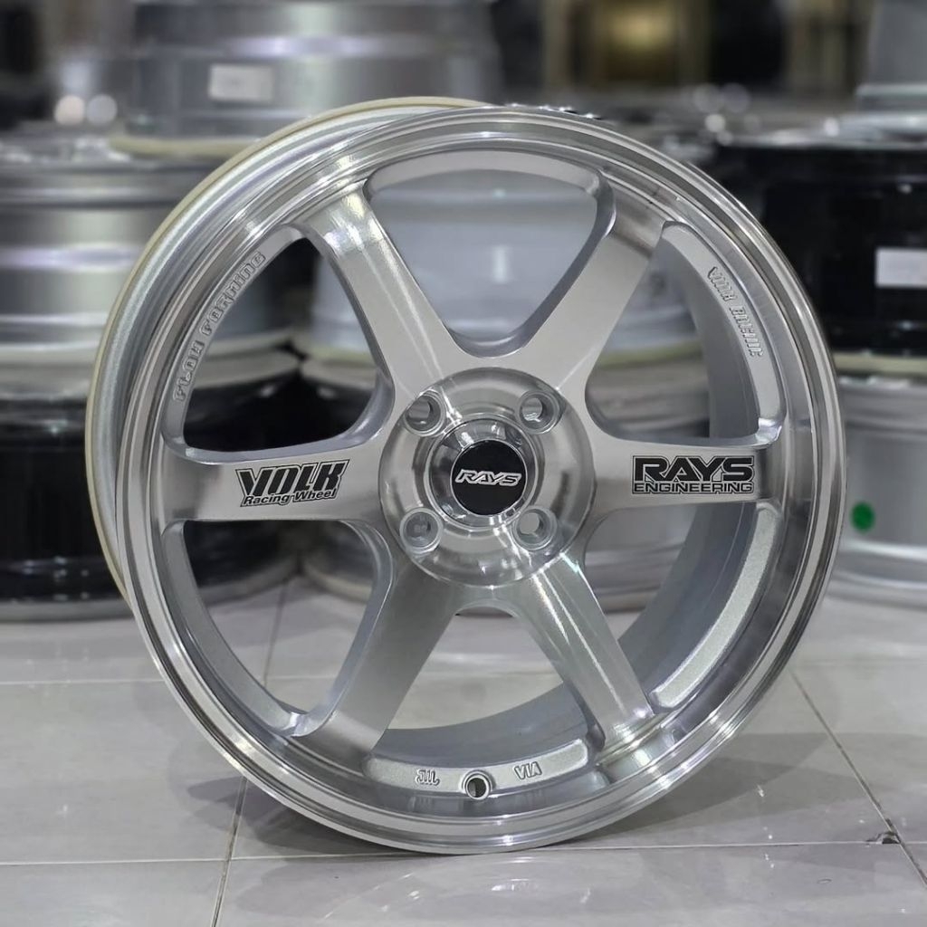 Jual velg racing 16 TE37 FLOW FORMING ET 42 R16 Brio jazz Yaris city ...