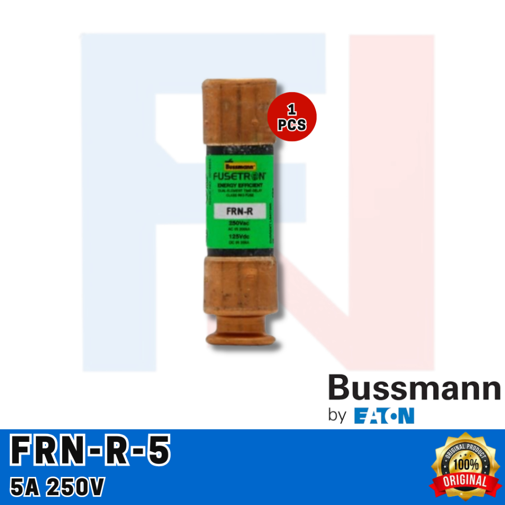 Jual FUSE / SEKRING FRNR / FRN-R-5 / FRN-R 5A 250V EATON BUSSMANN ...