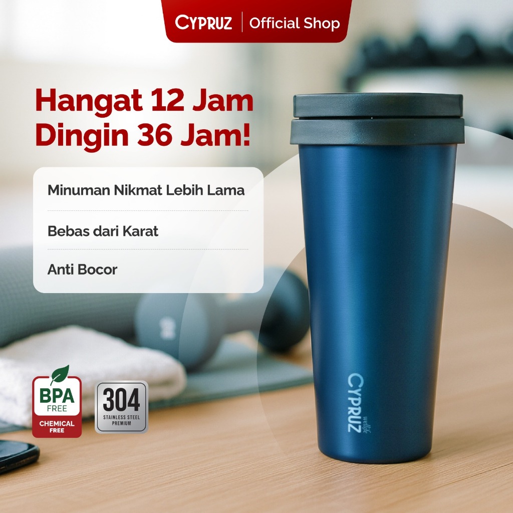 Jual Cypruz Botol Minum Tumbler Stainless Spring Series Tahan Panas dan ...