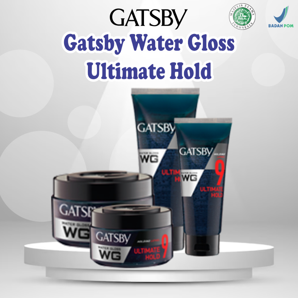 Jual Gatsby Water Gloss Ultimate Hold Gel Rambut – Super Kuat & Tahan ...