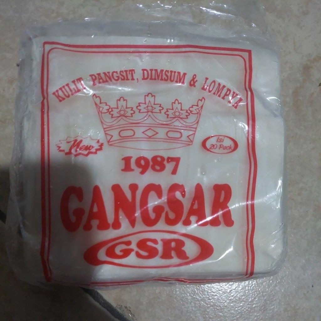 Jual GANGSAR Kulit Pangsit, Dimsum dan Lompya ISI 20 Pack | Shopee ...