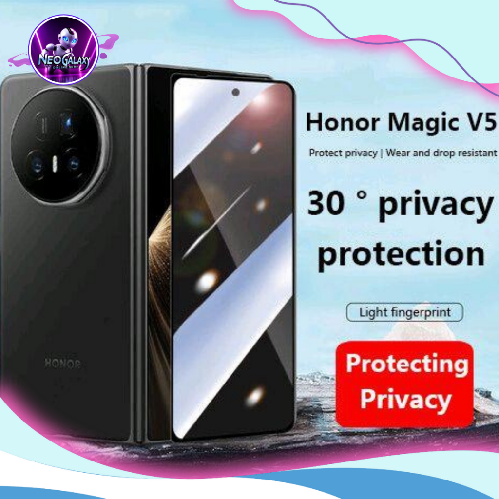 Curved Tempered Glass Screen Protector For HONOR MAGIC 6 LITE - 5D/9D Full Coverage (Black)