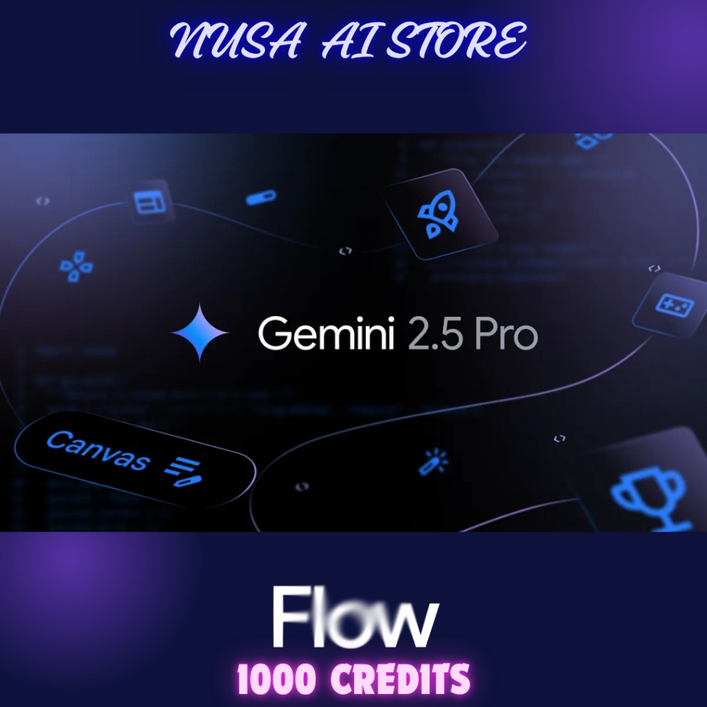 Jual Gemini AI Pro 1 Tahun (12 Bulan)+ Google Drive 2 TB | Flow 1000 ...