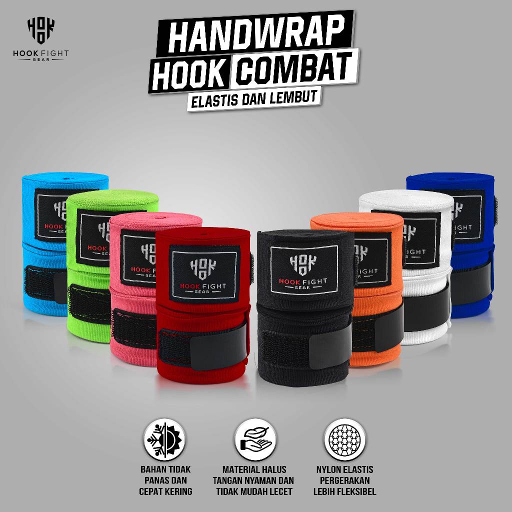 Jual HANDWRAP BOXING HOOK FIGHT GEAR, HAND WRAP MUAY THAI HOOK ...
