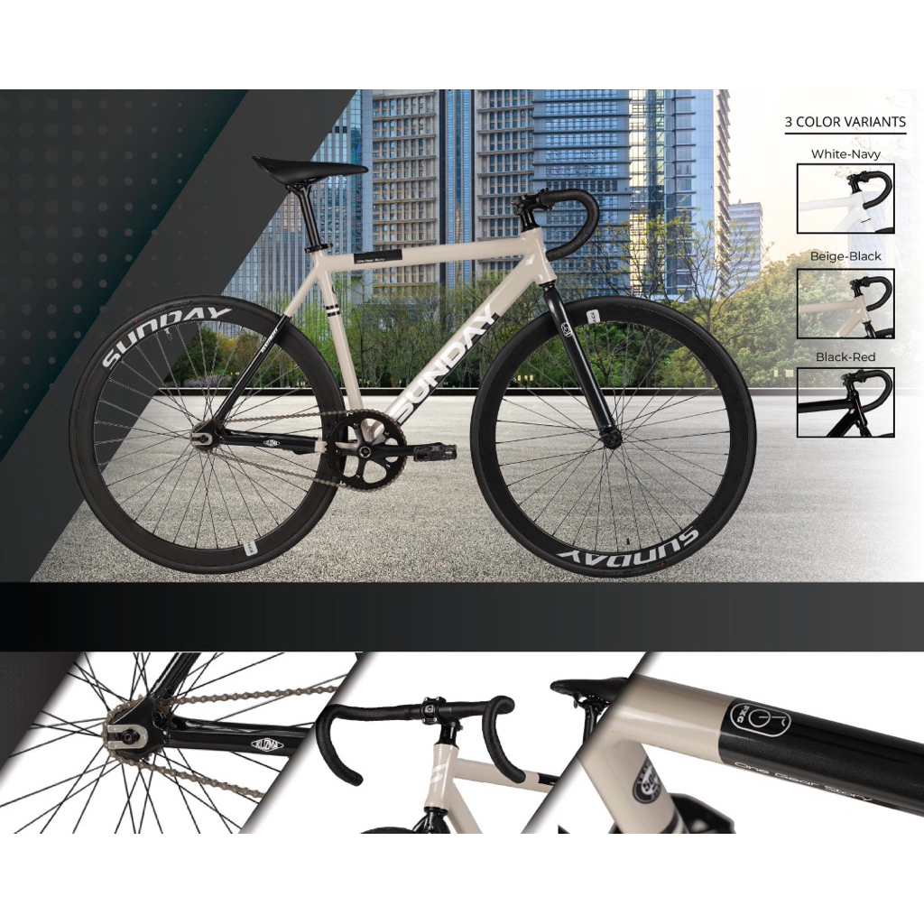 Jual Sepeda Balap Fixie Element KZM Sunday FX 700C, Single Speed ...