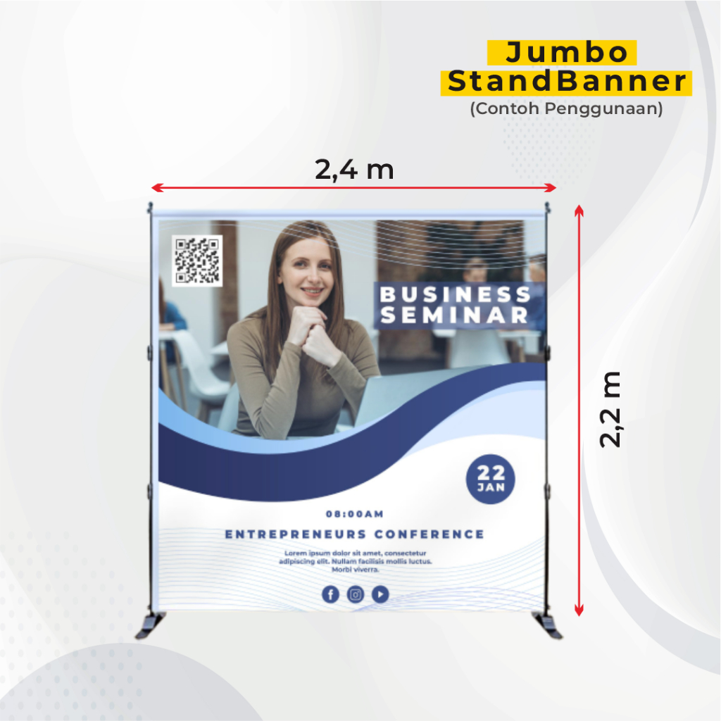Jual JUMBO BANNER + PRINT premium jumbo banner / backdrop / simple ...