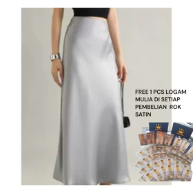 Rok Satin Silk Premium Rok Wanita Satin Premium Rok Satin Panjang