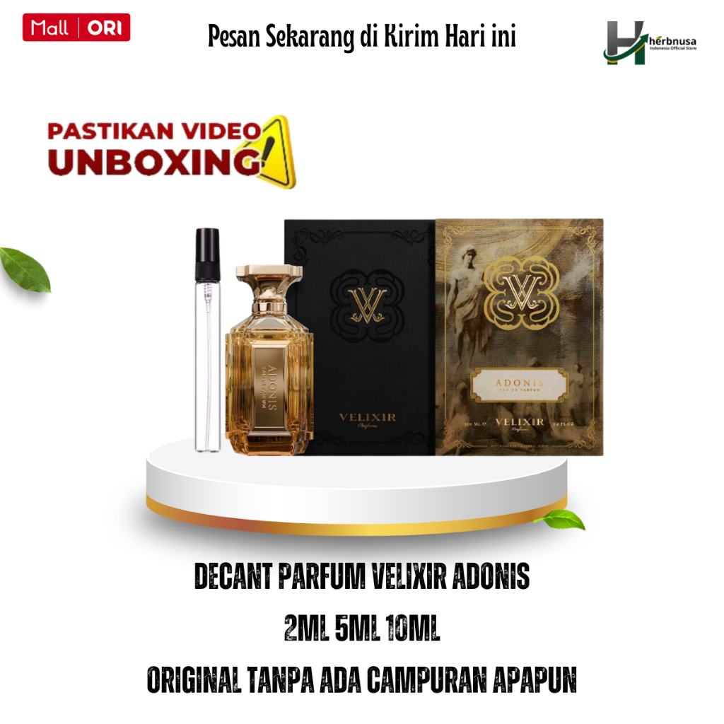 Jual Decant Velixir Adonis Eau de Parfum for Unisex 2ml 5ml 10ml ...
