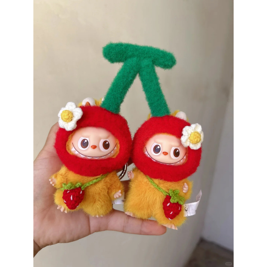 Jual Mini Labubu V4 Pin For Love Outfit Cherry Twins - Baju Mini Labubu ...