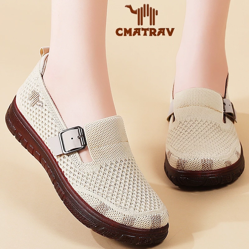 CMATRAV Sepatu Kasual Slip-On Wanita Sneakers Nyaman & Stylish untuk Jalan Kaki & Olahraga Ringan Sepatu Lari Wanita Comfortable Shoes