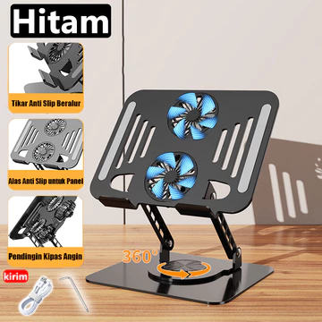 QIJIA Stand Laptop Stand Penyangga Laptop Stand Holder Lipat Adjustable Anti Slip Untuk Laptop