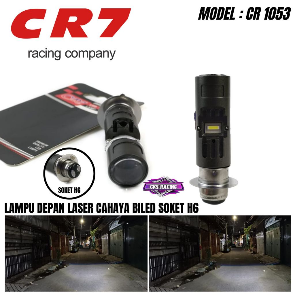 Jual Lampu Utama LED H6 Model Biled CR7 Jauh Dekat Putih AC DC ...