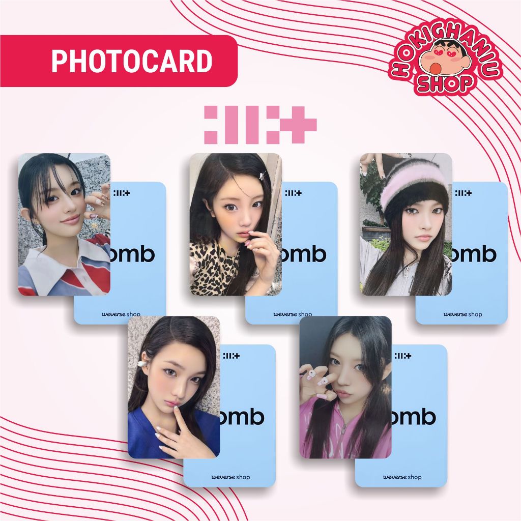 Jual Photocard ILLIT - Bomb Unnofficial Premium 1 Set isi 5 Member