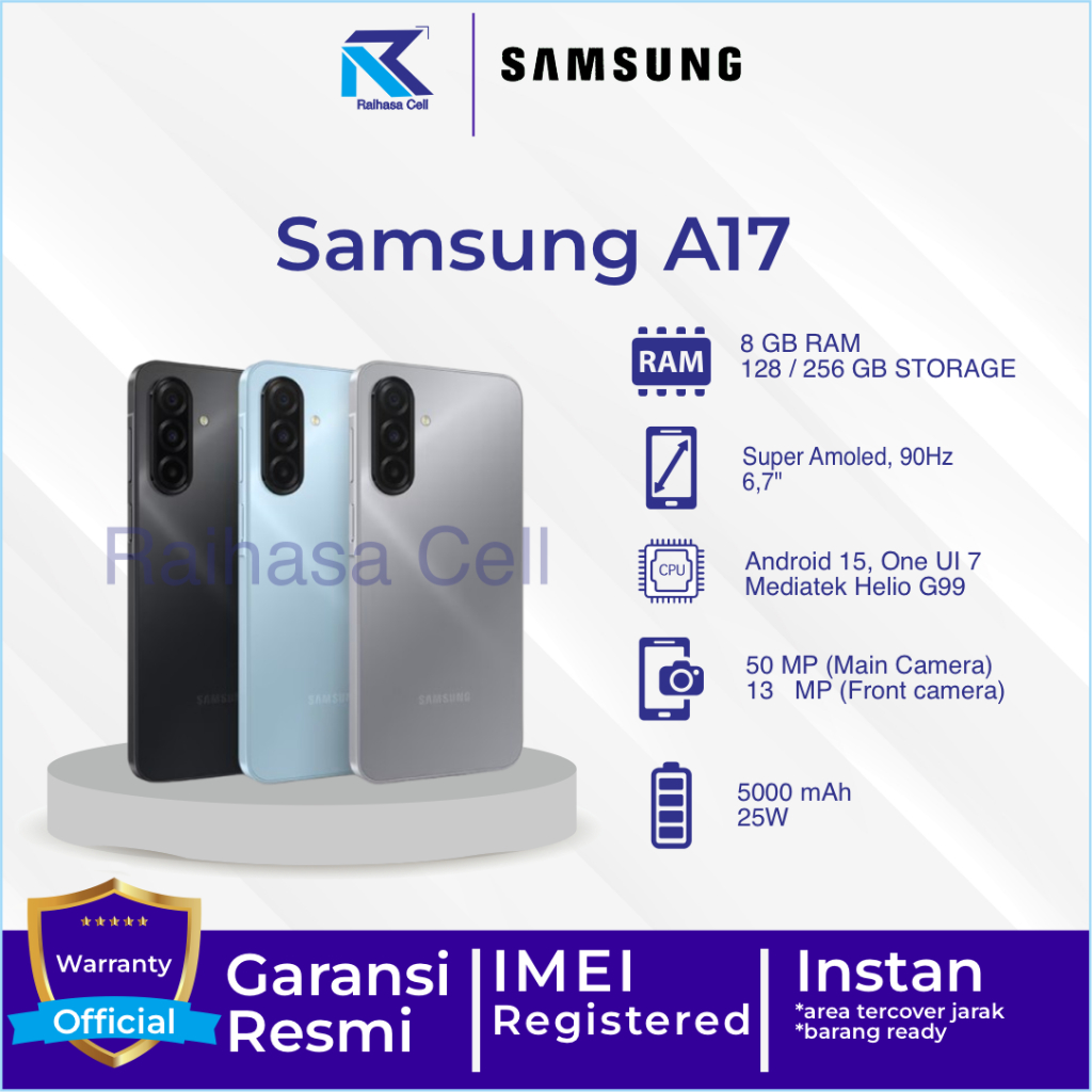 Jual Samsung A17 LTE 8/128 GB Garansi Resmi | Shopee Indonesia