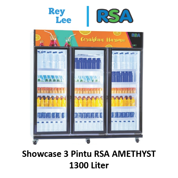 Jual Showcase 3 Pintu RSA AMETHYST 1300 Liter | Shopee Indonesia
