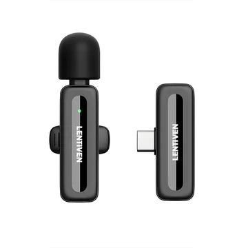PUNING LENTIVEN Wireless Microphone Mic Wireless Clip On Microphone Mikrofon Lavalier HP Plug