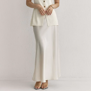Blancheofficial Bella Satin Skirt Rok Panjang Satin Silk Premium Wanita