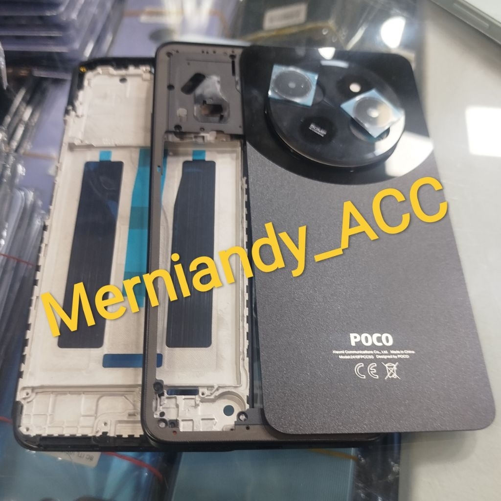 Jual Cessing hausing fullset frame lcd Poco C75 Backdor + Bazzel ...