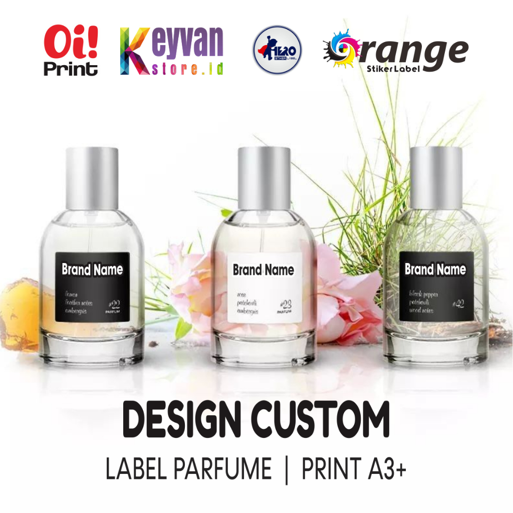 Jual Cetak Stiker Parfum / Label parfum / stiker parfum / sticker label ...