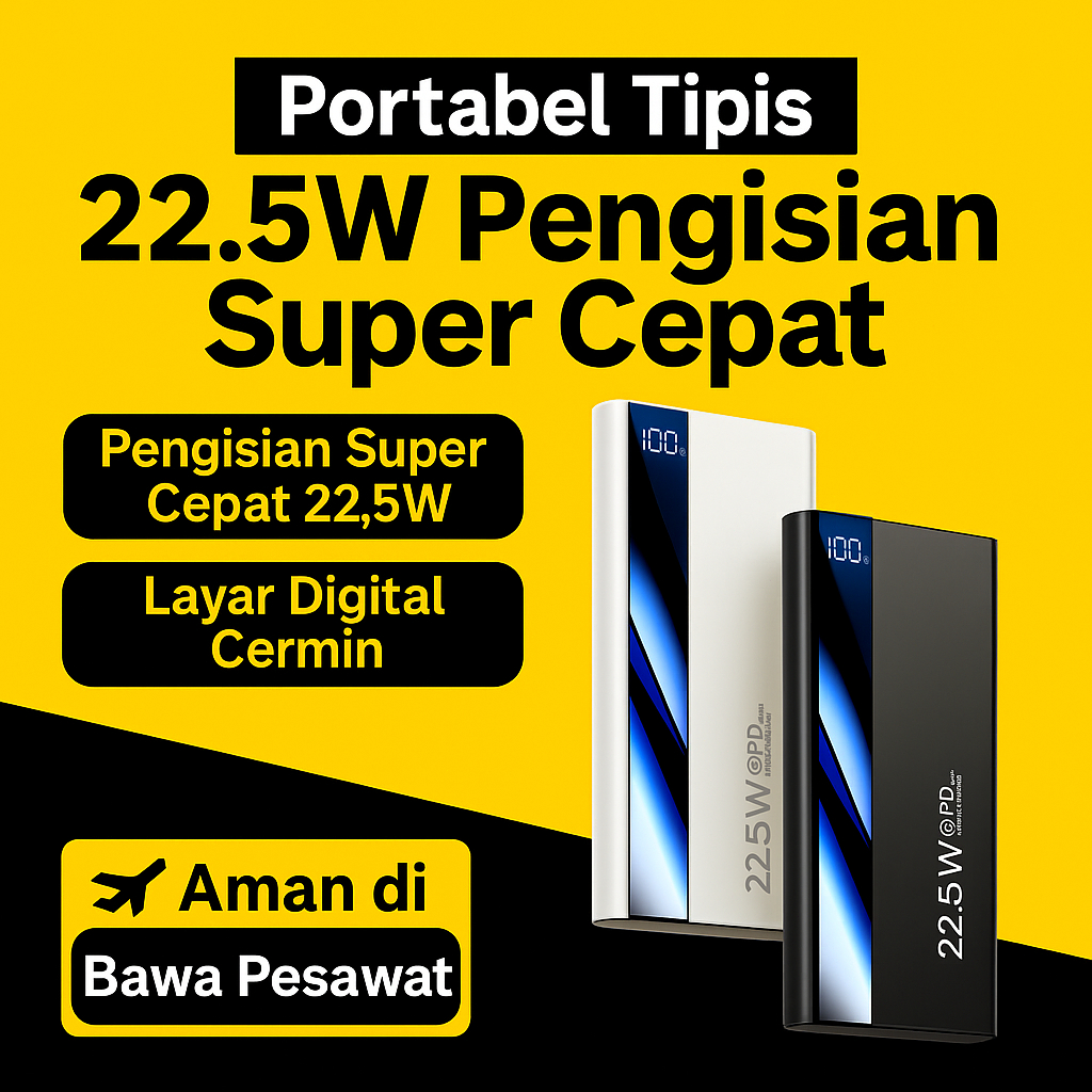 Jual PowerBank 50000mAh 2 Kabel Full Capacity PowerBank 50000mAh Full
