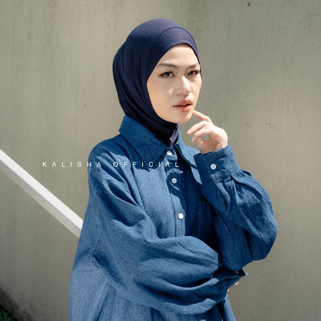 Kalisha X Mima - Vanya Instan Bergo Bahan Rayon Viscose Ukuran S - foto 4