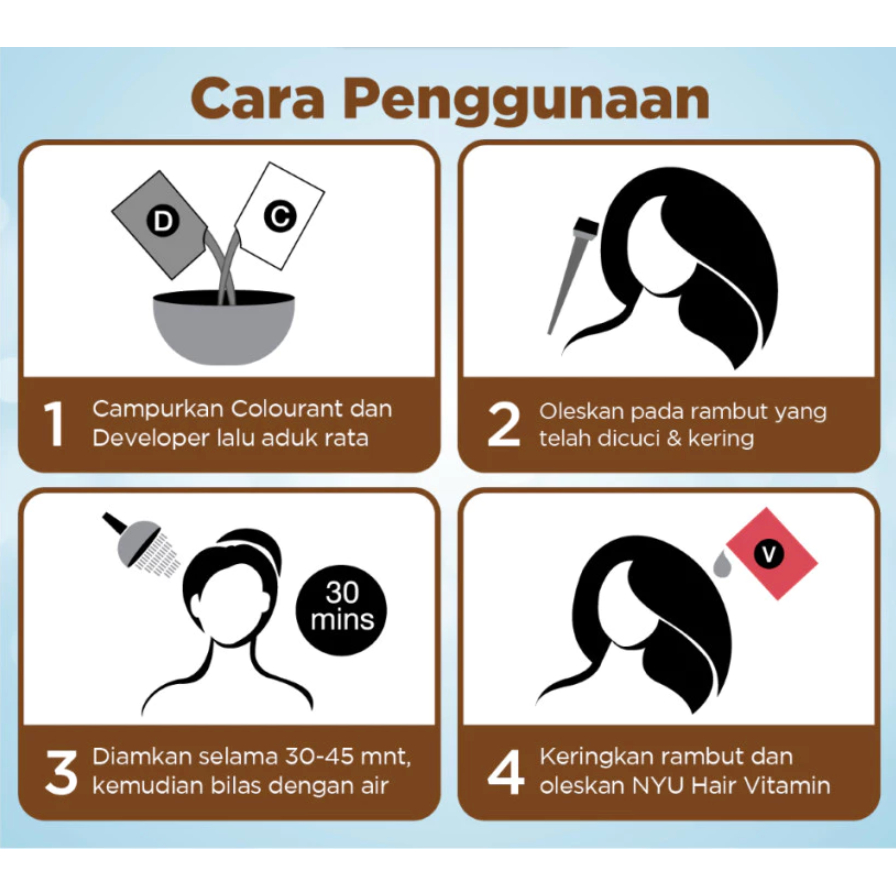 Jual NYU Creme Hair Kemasan Colour Kemasan Box - Pewarna Rambut ...