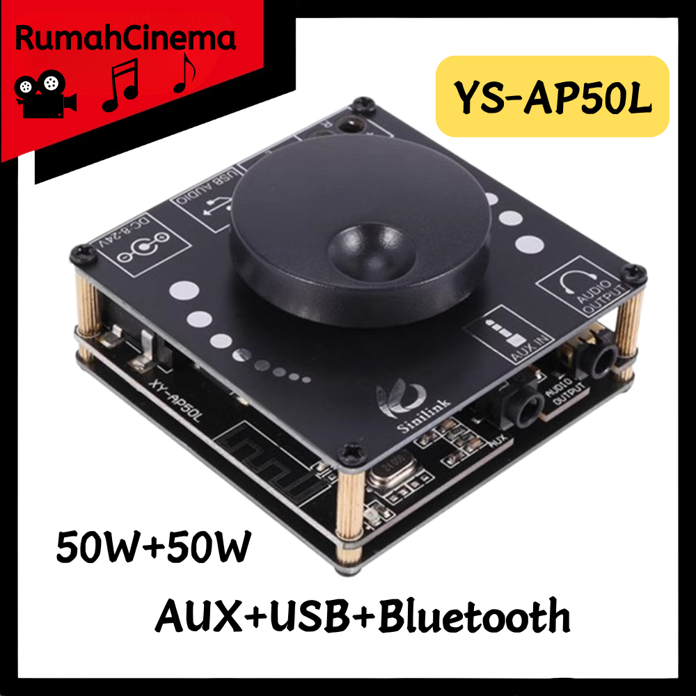 Jual Amplifier Stereo Digital Mini Modul Papan Daya Audio Speaker YS ...