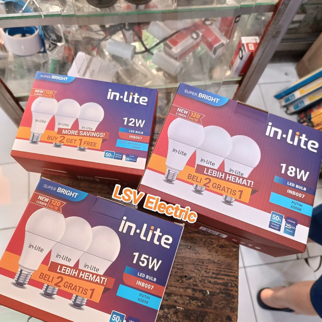Jual Lampu LED Bulb PAKET BELI 2 GRATIS 1 Inlite/in-lite [12watt ...