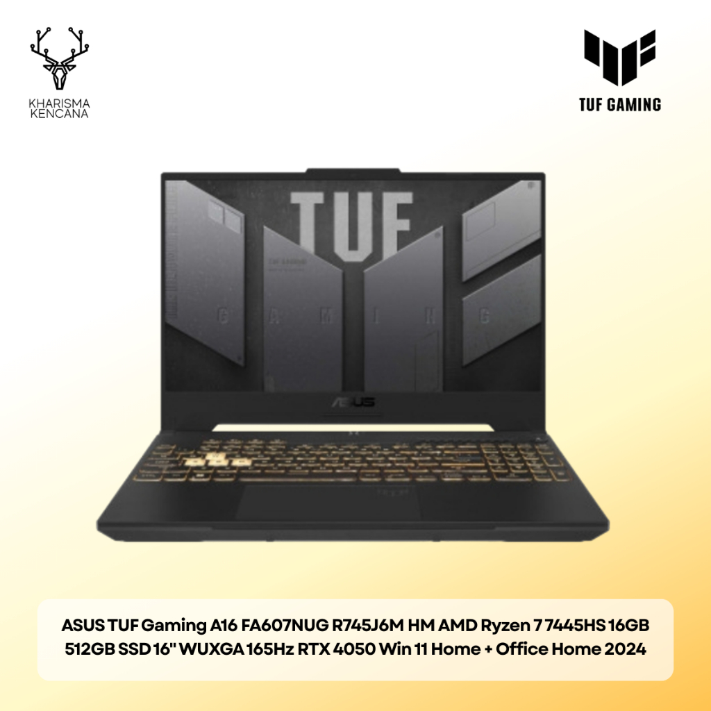 Jual ASUS TUF Gaming A16 FA607NUG R745J6M Ryzen 7 7445HS RTX 4050 16GB ...