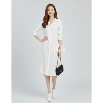 Key 0106 Dress ANASTASIA Size XL Wolfis Premium Dress Wanita Maxi Casual Hijabers Friendly