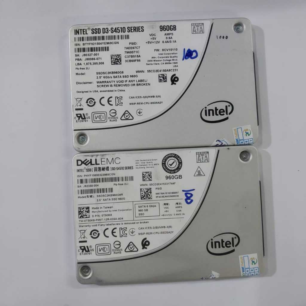 Jual hardisk ssd 960gb INTEL ori copotan server murah bukan 120gb 128gb ...