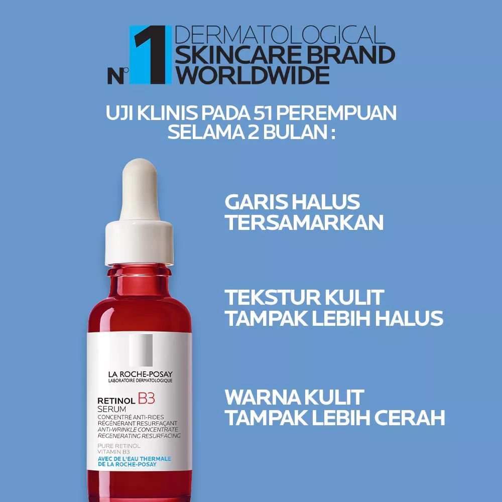 Jual LA ROCHE POSAY RETINOL B3 SERUM 30ML ANTI AGING KERUTAN GARIS ...