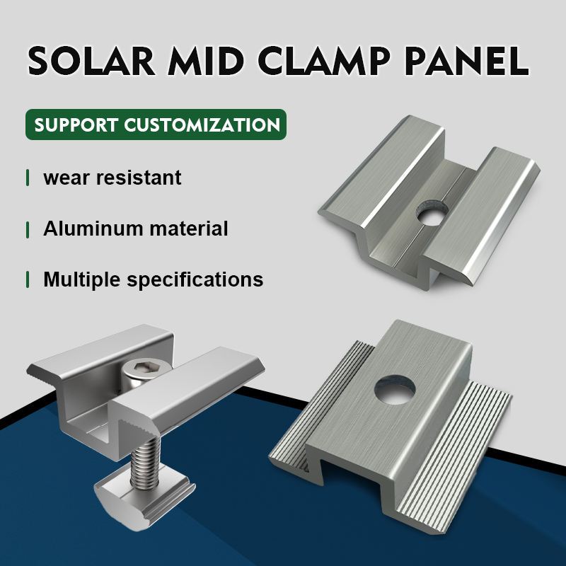 Jual Mid Clamp 35mm Mounting Panel Surya Solar Panel 35mm Kit Mounting ...