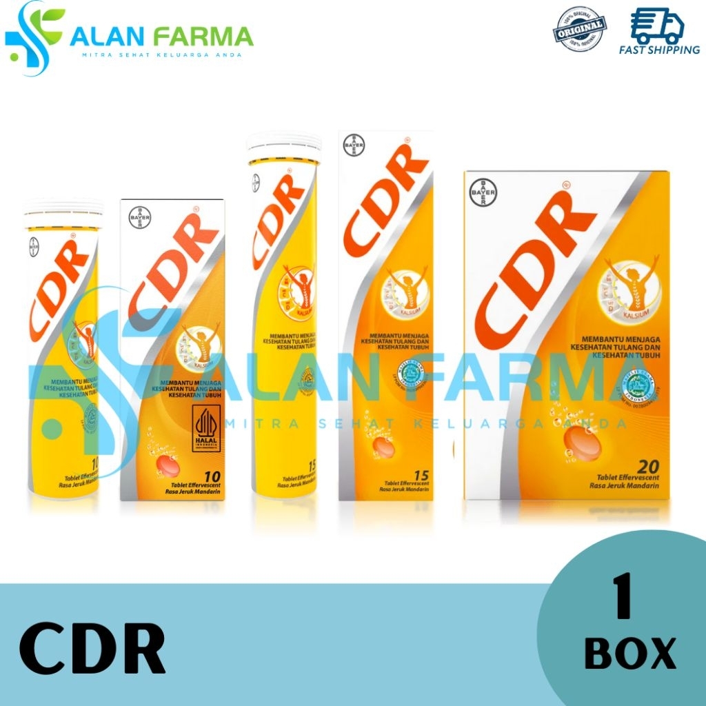 Jual CDR isi 20 Tablet | CDR Effervescent isi 20 (10 x 2) | Suplemen ...