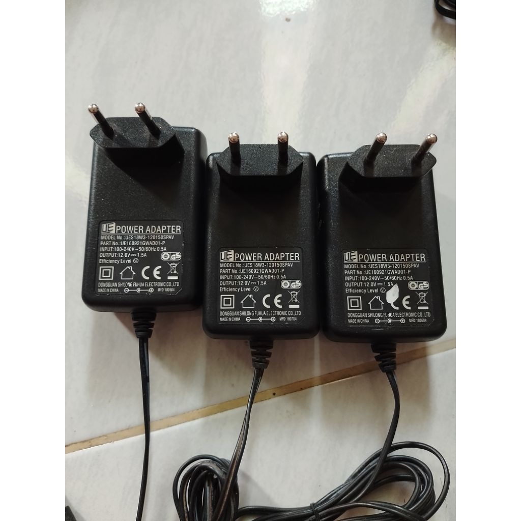 Jual UE POWER ADAPTER 12V==1.5A ORI (SEKEN) | Shopee Indonesia