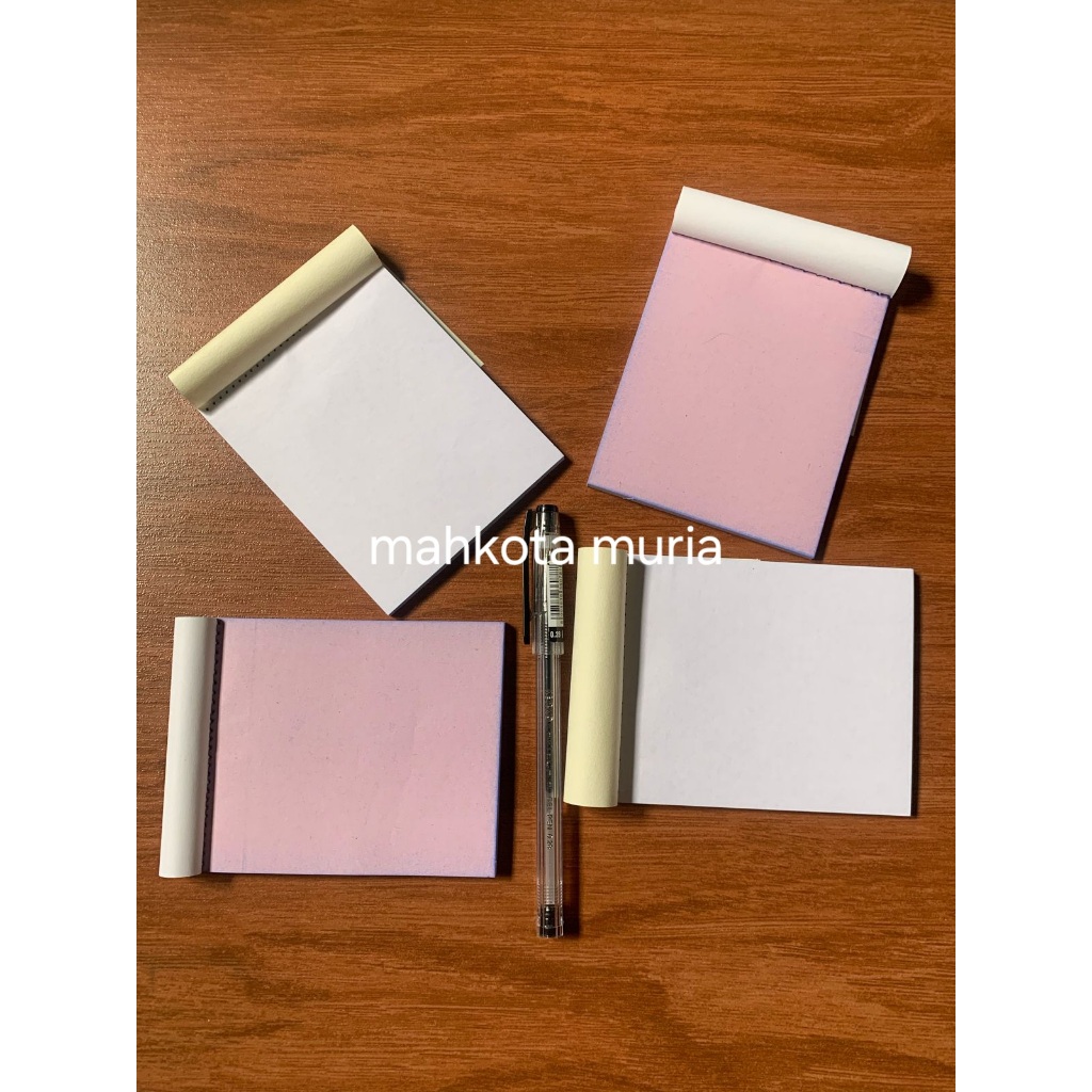 Jual Buku Blocknote Notes Mini Memo Nota Polos 8 x 10 cm HVS / NCR, 1 ...